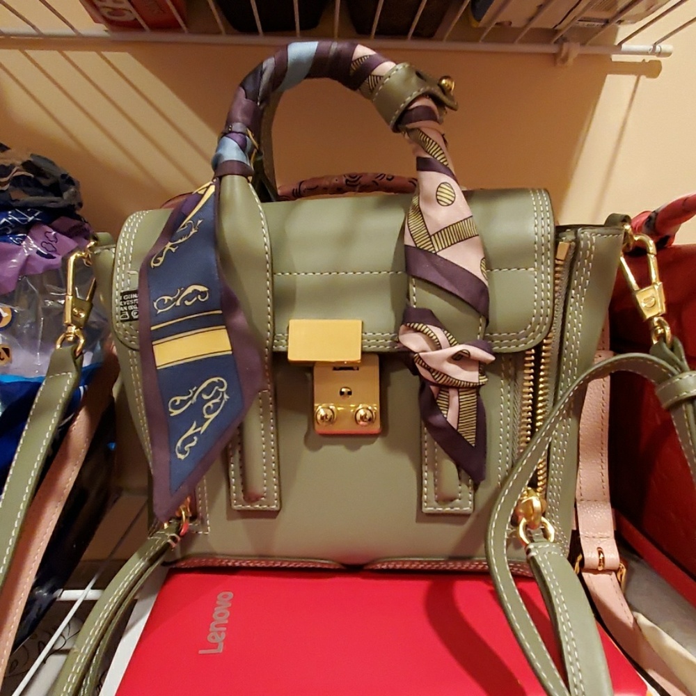 Army green mini 3.1phillip lim pashli